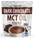 Opportuniteas MCT Oil Powder, Keto Creamer for Coffee, Drinks&Smoothies, Low Carb Keto Friendly, Boost Energy&Mental Focus, Supplement for Ketogenic Diet, Gluten Free&Non-GMO, Dark Chocolate 6 oz