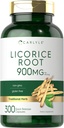 Carlyle Licorice Root Capsules 900 mg | 300 greve | Root Extract Supplement | Ikke-GMO, Glutenfri