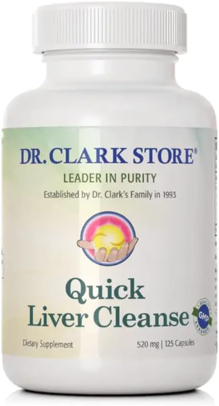 Dr. Clark Quick Liver & Gallbladder Cleanse – 520mg, Detox Natural para o fígado & Gallbladder Saúde