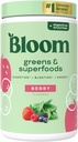 Bloom Nutrition Superfood Greens Powder, Digestive Enzymes med probiotika och prebiotika, Gut Health, Bloating Relief för kvinnor, Chlorella, Green Juice Mix med Beet Root Powder, 25 SVG, Berry
