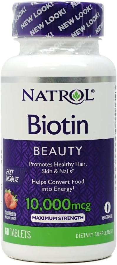 Biotin 10 000 µg greitai ištirpinti, 60 Skaičius (pakuotė po 4)