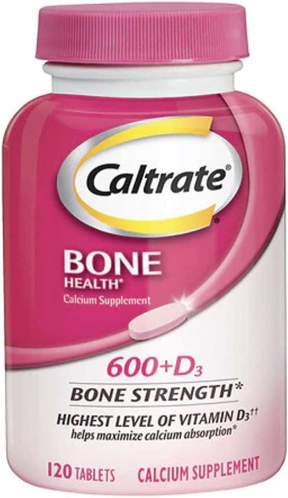 Caltrate Calcium & Vitamin D 600+D3, 120 Tablets