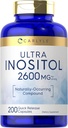 Suplemento de Inositol Carlyle | 2600mg | 200 cápsulas | para mulleres e homes | como Myo-Inositol | Non-GMO, Gluten Free