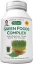 ANDREW LESSMAN Green Foods Complex 180 Cápsulas - Suprimentos Blocos de construção para o crescimento saudável do tecido, suporte de fígado. 100 mg Cada um de grama de cevada, grama de trigo, algas verdes azuis, chlorela, espirulina