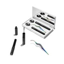 Lashify Control Kit - teljes DIY Eye Lash Set - Erősítse Gossamer Black 10mm, 12mm, White Travel Case, Petite Wand