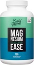 Vitamina Lively Co. Magnesium Ease - Chelated - Highly Bioavailable - Tension - Estrés - Nerves - Función Inmunitaria - RLS - Soy de lácteos líquidos gratis - No GMO - 180 cápsulas veganos