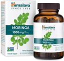Himalaya Moringa - žolinių supermaisto antioksidantų papildas Palaiko sveikatingumą, gyvybingumą, ir oksidacinį stresą - Vegan, Non- GMO, Gluten Free, 1000 mg, 60 Capsules