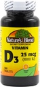 Nature's Blend Vitamin D3 1000 IU 300 Tablet