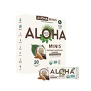 ALOHA Organic Plant Base Protein Bar MINIS | Coconut Chocolate Almond | 20 Conde, 24g Bars | Vegan, Low Sugar, Gluten Free, Paleo, Low Carb, Non-GMO, Stevia Free, Soy Free, No Sugar Alcohols