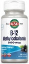 KAL- vitamiini B-12 Methylcobalamiini Lozenges 5000 mcg, terve energia, aineenvaihdunta, hermojen ja punasolujen tuki, * Optimaalinen imeytyminen, luonnollinen Acai Flavor, vegaaninen, sokeriton, 60 tarjoilua, 60 lozenges