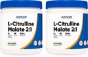 Nutricost L-Citrulline Malate 300G (2 Pack) - Pure L-Citrulline Powder, 3000mg Per Serving - L-Citrulline Malate