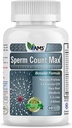 America Medic & Science Sperm Count Max (60 kapslar) | Male Fertility Supplement | Förbättrar Sperm Count och Reproductive Health | Prenatal Vitamins för Män | med Zink, CoQ10, Vitamin C, B2 och B12