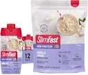 SlimFast Proteina mare Vanilla Bundle- 12 Conte de Vanilie mare Proteina Masa de inlocuire Shakes (20g Proteina) cu 26 Serviri de Vanilie Pulbere mare de proteine Mix (20g Proteina)