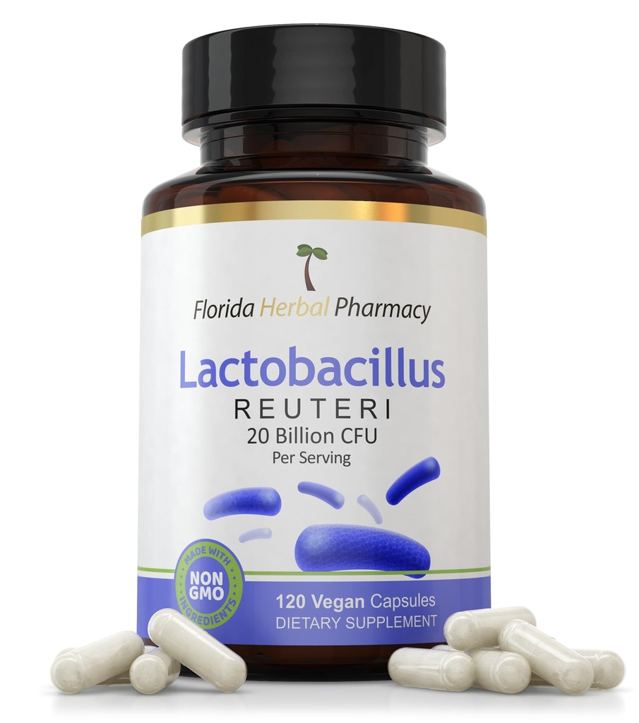 Florida Herbal Pharmacy, Lactobacillus Reuteri (Probiotic) Supplement Capsules