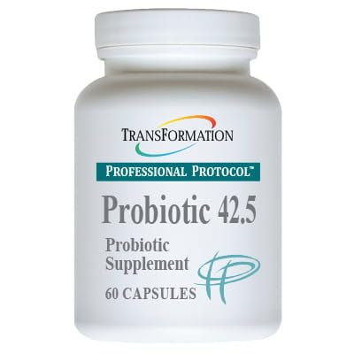 TRANSFORMATION THE GENESIS OF GOOD HEALTH Enzyme Probiotic 42.5 Supplement for Healthy intestinal Balance Supports, Elimination & Immune Function Encouraging More Complete Digestion, 60 Capsules