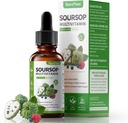 Graviola Soursop Bitters 비타민 C, D3, B6, 5000mg Soursop 과일 및 잎 추출물 + 면역 지원 소화 건강 산화 부스트 丨Non-GMO Vegan 2 Fl Oz를 위한 10 Bitters 식물