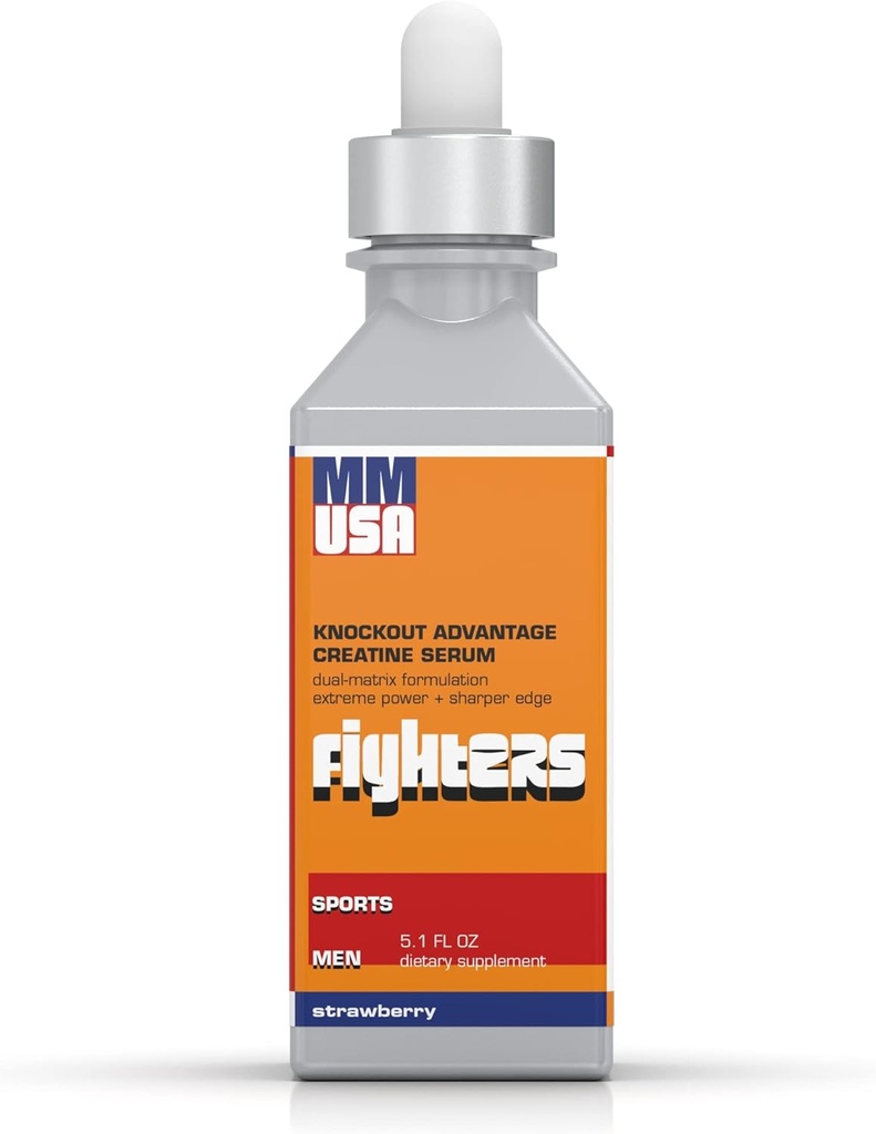 MMMUSA Combaters Creatine Serum: Força de reforç, energia per a Box. Augmenta la construcció de Stamina i Muscle. Embalat amb MSM, amino àcids, vitamina i Glucosamina. Protecció conjunta. Maduixa, 5. 1 Oz