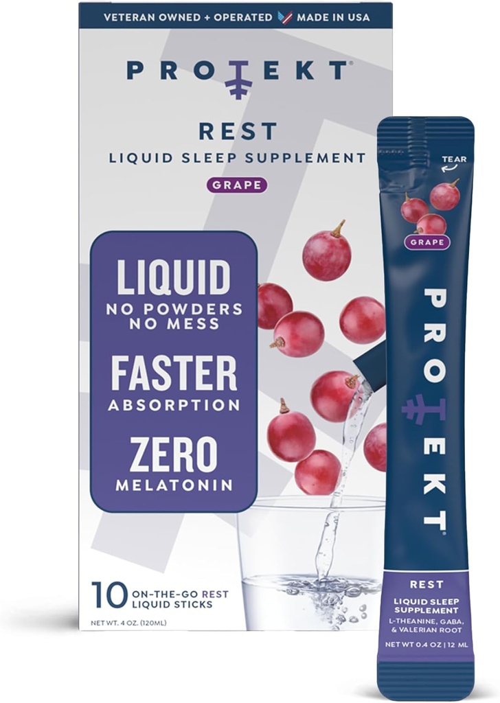 ProtKT GABA L. TAEAN Supplement | Melatonin- Only Adid for Authers | Valian Root for Sups & sleepdle &   GABA Clutember Group Proups for Authers | Grape, Pack of 10