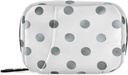 Naanle Silver White Polka Dot Pill Box 7 Day Case Bag Travel Vitamini Tamamlamaq üçün Portable Weekly Compact Ölçüsü ilə Organizer A Dots Grey 4.6 x 3.14 x 1.88 Inch