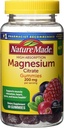 Nature Made mare absorbţie Citrat de magneziu 200mg Gummies, 60 Conte, mixt Berry, 60 Conte (Pachet de 12)