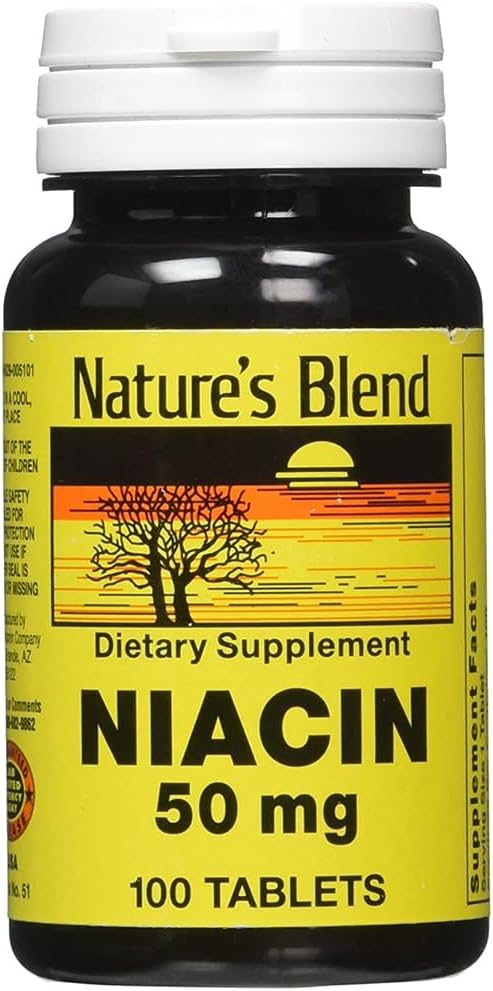Naturens blanding Niacin 50 Milligram 100 Tabs