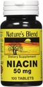 Nature's Blend Niacin 50 Milligram 100 Вкладки