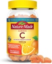 Nature Made Maximum Strength Dosage Vitamin C 1000mg per Servering, Immune Support Vitamin C Gummies för vuxna, 80 Vitamin C Gummies, 20 Day Supply