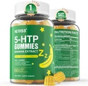 NEVISS 1Pack 5- HTP Gabytes + GABA - Melatonin Free - Relaxation Grubytes amb Extractor de Banana, L-Theanine, L- Busptophan, Vitata D3 per Catch i Circadian Rhm, Brain function i Mucle relaxa