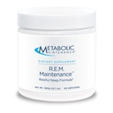 Metabolic Maintenance R.E.M. Maintenance Powder - Natural Relaxation Support Supplement with Magnesium, Melatonin, 5-HTP + Potassium - Easy Drink Add-in, No Fillers (366g / 60 Servings)