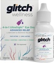 Glitch UltraSight Eye Drops for Dry Eyes 15ml - 4 in 1 Advanced Relief Dry Eye Drops - All Day Comfort with Hydration, Brightening, jäähdytys - tehokkaasti rauhoittaa ärsytystä ja kuivuutta - 0,5 Fl Oz