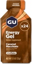 GU Energy Original Sports Nutrition Gel, Caramel Macchiato, 24 caixas de conta