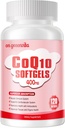 CoQ10-400mg-Softgels com PQQ, BioPerine & Omega-3, Coenzyme Q10 (Ubiquinone) Suplemento para alta absorção, poderoso-antioxidante, coração de suporte e produção de energia, 120 Servings