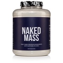 NAKED Mass - Natural Weight Gainer Protein Powder - 8 LB Bulk, NSF Certified, GMO Free, Gluten Free & Soy Free. No Artificial Ingredients - 1,250 Calories per Serving