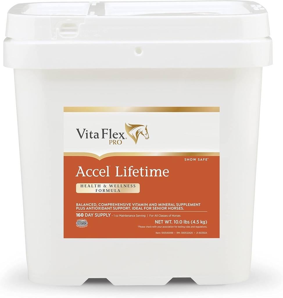 Vita Flex Pro Accel Lifetime Health & Wellness Formula Dodatek za konje, 10 lb