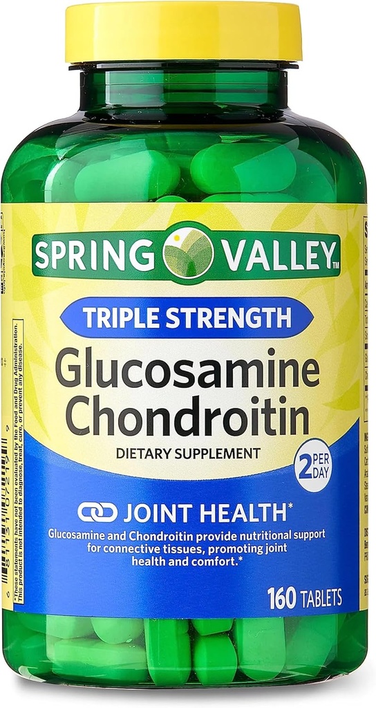 עמק האביב - Glucosamine Chondroitin, כוח משולש, 160 טבליות על ידי עמק האביב