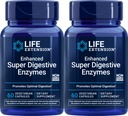 Life Extension Enhanced Super Digestive Enzymes, 60 Vegetarian Capsules (Pack of 2)