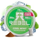 Rebel Nootropic Energy Caffeine Pouches (Cool Mint) • 100mg Caffeine • Alpha GPC • Huperzine A & Essential Vitamins • Sugar-Free • Coconut Fiber Technology • 15 Pouches Per Can (Pack of 1)