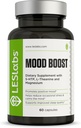 LES Labs Mood Boost – Stress Relief, Mood Support, Deep Relaxation & Better Sleep – 5-HTP, Ashwagandha, Rhodiola Rosea, Magnezij, L-Theanine & GABA – Non-GMO Supplement – 60 kapsul