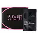 Sports Research Training Performance Pack - Creatine Monohydrate and Sweet Sweat Waist Trimmer (Black/Pink, Large)