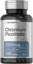 Horbaach Chromium Picolinate 1000mcg | 240平板 | 蔬菜配方 | Non-GMO, Gluten 免费补充