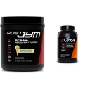 Post JYM Active Matrix Post-Workout with BCAAs, Glutamine & More Rainbow Sherbert Flavor + Vita JYM Athlete's Multivitamin with Over 25 Key Ingredients 60 Tablets