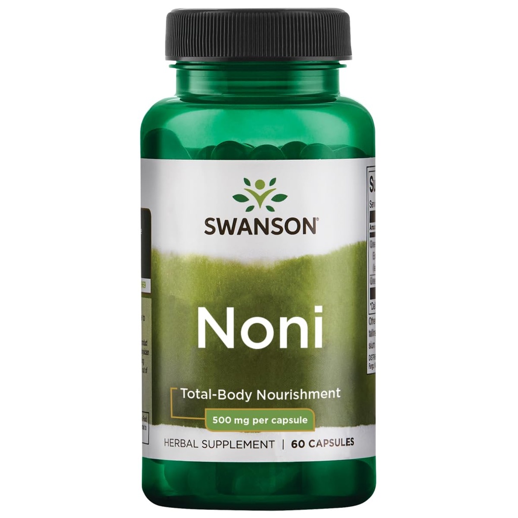 Swanson Noni 500 Milligrams 60 Capsules