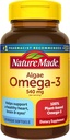 Nature Made Algae Oil Omega 3 Suplement 540mg, Omega 3 Fish Oil Alternative, 70 Veggie Softgels, Sustaminable, Plant-Based, for Healthy Heart, Brain, and Eye Dukung, 70 Softgels