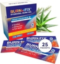 BurnFix ® Hydrogel Burn Gel Packets - 3.5 g Soothing First Aid Burn Cream pro okamžité chlazení Relief na drobné popáleniny, Sluneční popáleniny & Scalds ³ Ideální nouzová sada Essential (balení 25)