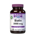 Bluebonnet Nutrition Biotin 5000 mcg, Hair & Nail Support*, Non-GMO, Vegan, Kosher Certified, Gluten-Free, Soy-Free, Dairy-Free, 120 Vegetable Capsules, 120 Servings