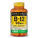 MASON NATURAL Vitamin B12 50 mcg with Calcium, 100,Day Supply, Dietary Supplement to Support Natural Energy Levels, 100 Tablets (Pack of 1)