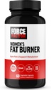 FORCE FACTOR ženski Fat Burner, Presnova Booster, in hujšanje dodatek podpora, zeleni čaj maščobe gorilnik teže tablete za pomoč z energijo, prehrana, in vadbo, Vegan, ne-GMO, 60 Kapsule
