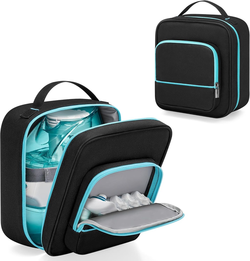 YARWO Nose Cleaner Travel Case Kompatibel med Navage Nasal Irrigation System, Portable Neti Pot Safety Storage Bag med vattentät Lining för Nasal Care Kit, SaltPods och Sinus Rinse Device, Bag Only