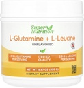 Super Nutrition L-Glutamine + L-Leucine, Нефлаворед, 15.87 oz (450 г)