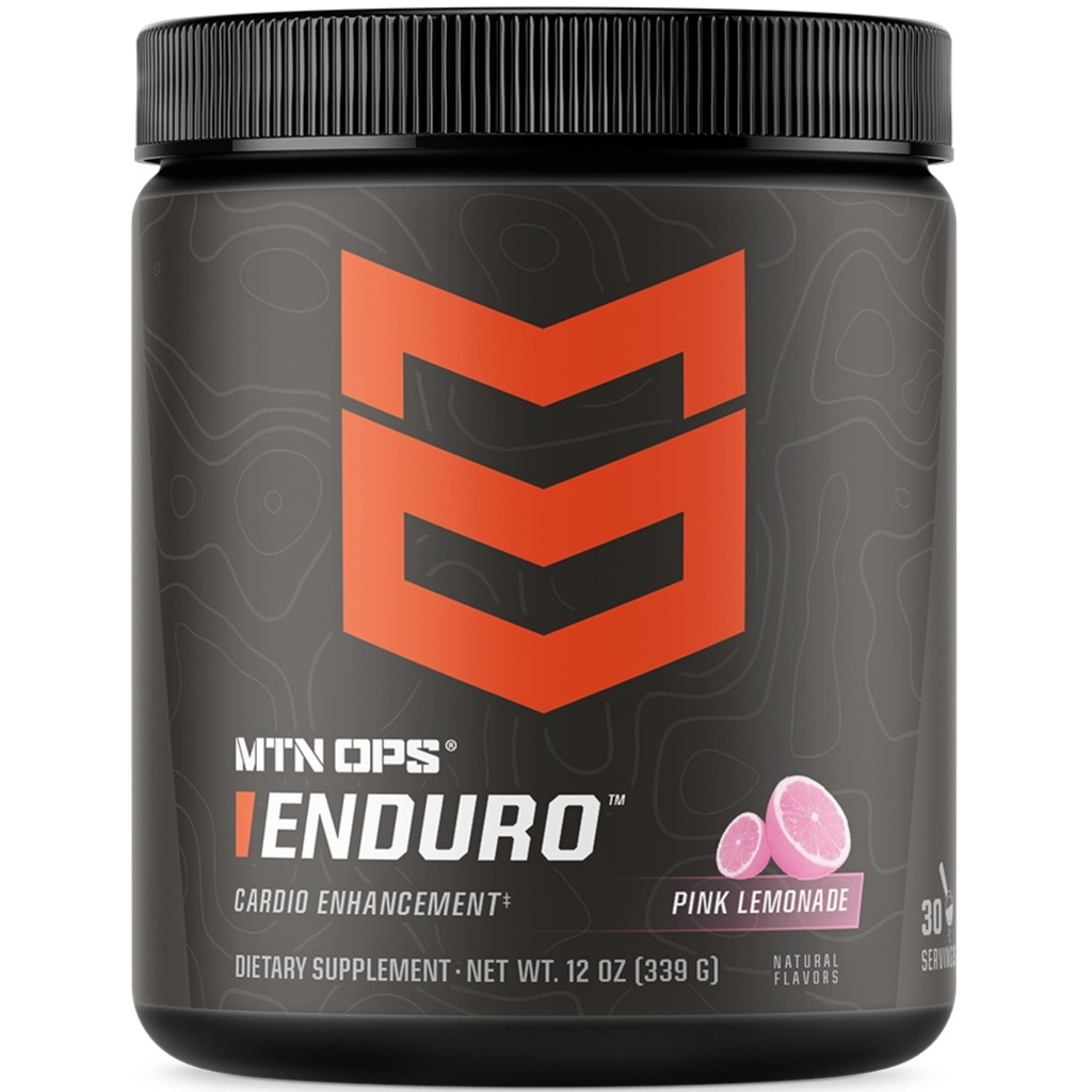 MTN OPS Enduro Nitric Oxide Pre Workout Powder Zero Sugar Stimulant Free Preworkout Caffeine Free with L Arginine L Citrulline Pump Formula 30 Servings Pink Lemonade